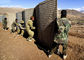 Weaved Mesh 100*120mm 9 Cells Hesco Barrier Wall For Military
