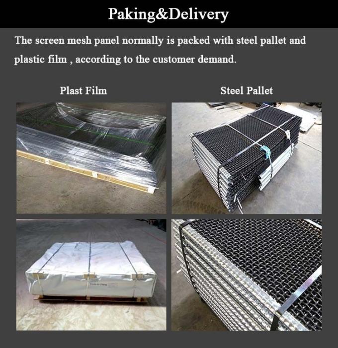 12.7mm 304 Stainless Steel Crimped Wire Mesh Layar Tugas Berat 4