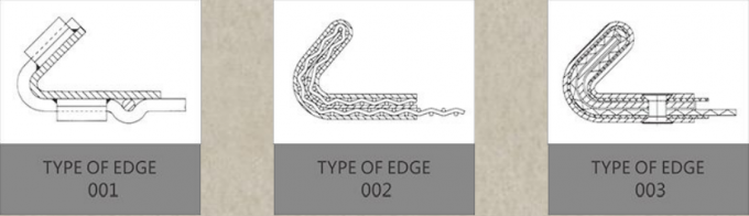 Anti Korosi 304L Stainless Steel Crimped Wire Mesh 100 Micron 12.7mm Lubang Tugas Berat 4