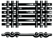 Anti Korosi 304L Stainless Steel Crimped Wire Mesh 100 Micron 12.7mm Lubang Tugas Berat 3