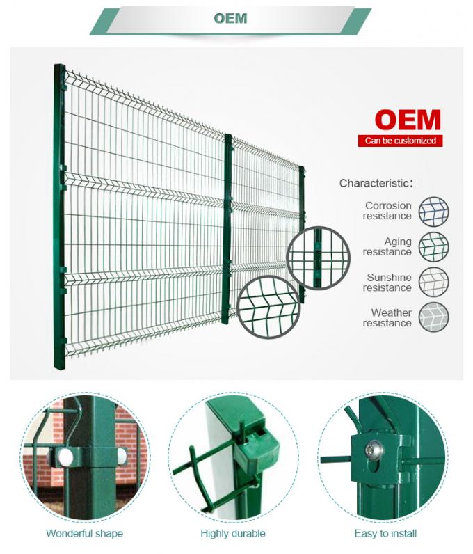 Farm Bending 3D Wire Mesh Fence Panel 900-2500mm Galvanis 2